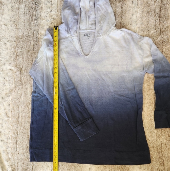 Loft blue ombre hoodie size M - Picture 4 of 5